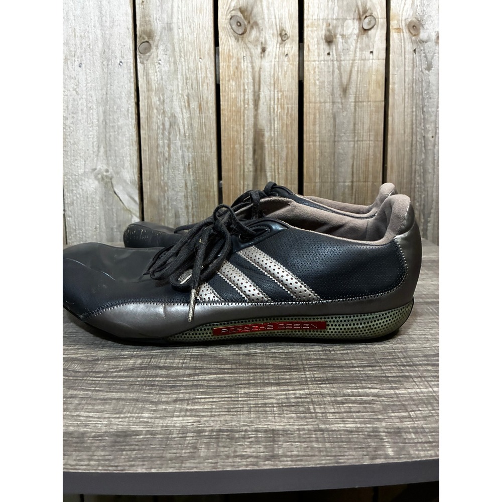 Adidas Porsche Design S2 Driving Shoes Mens 12 Black Silver 909231 Low Top